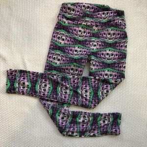 Lularoe skull Halloween leggings OS 💀